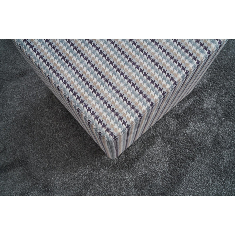 Rafaan 42cm Wide No Pattern Pouf Ottoman