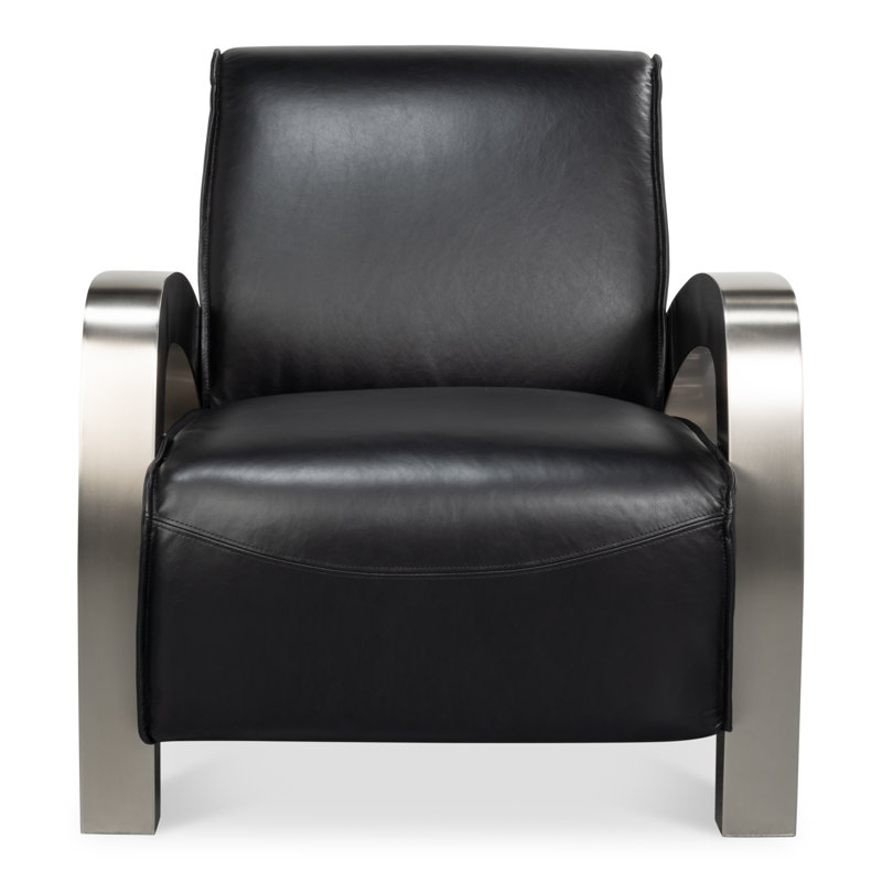 Fauteuil en cuir véritable 29 po Carlisle
