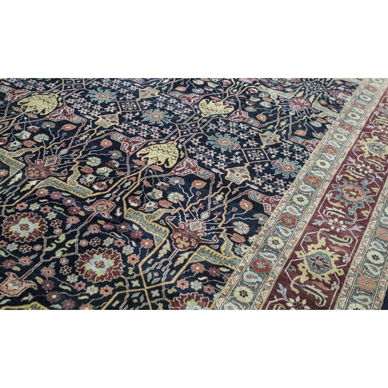 Bakshahesh Hand Woven Wool Oriental Area Rug, Rectangle 10' x 14'