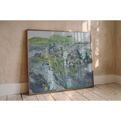 Mossy Volcanic Landscape Print by Other Artist