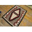 Tapis Navajo tissé à plat gris antique