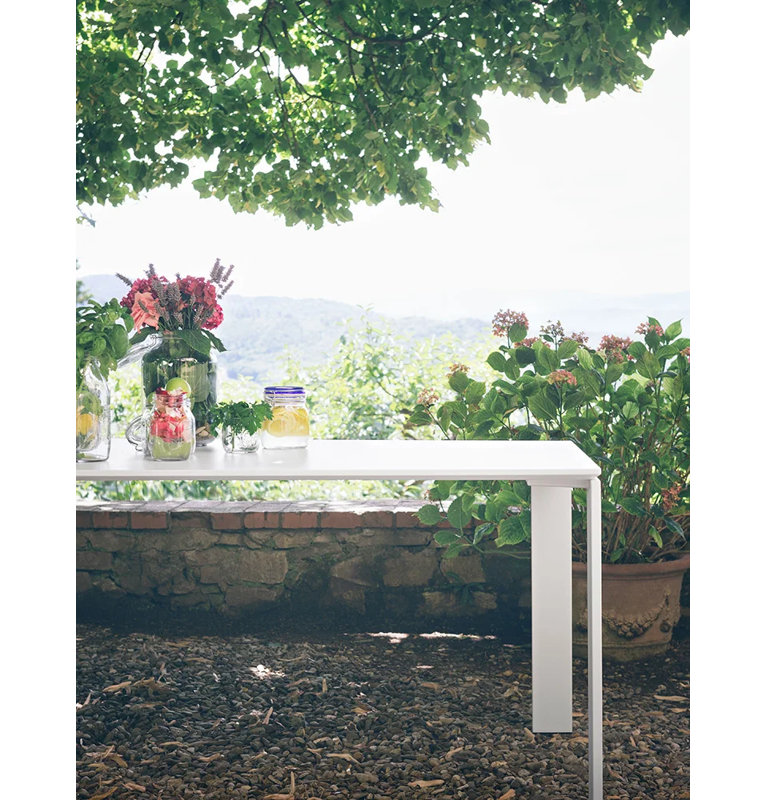 Ferruccio Laviani White Steel Rectangular Outdoor Table