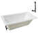 66" x 34" Acrylic Soaking Drop-In Bathtub, Drain Included