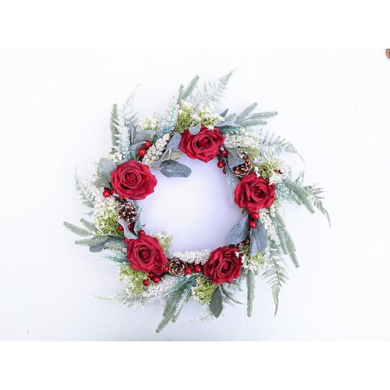 Handcrafted Faux 19'' Wreath
