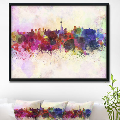 Toronto Skyline - Print on Canvas
