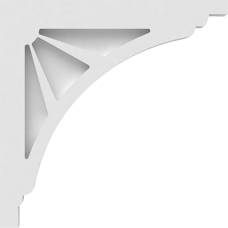 Corbeau en PVC de qualité architecturale Stanford, H 16 po x l 16 po x P 1,875po