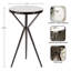 Table d'appoint ronde en marbre