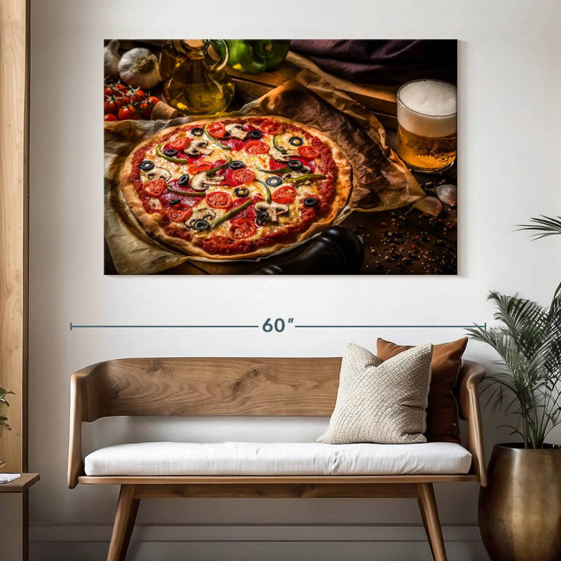Yarlin Beer And Pizza, 34" H x 51" W