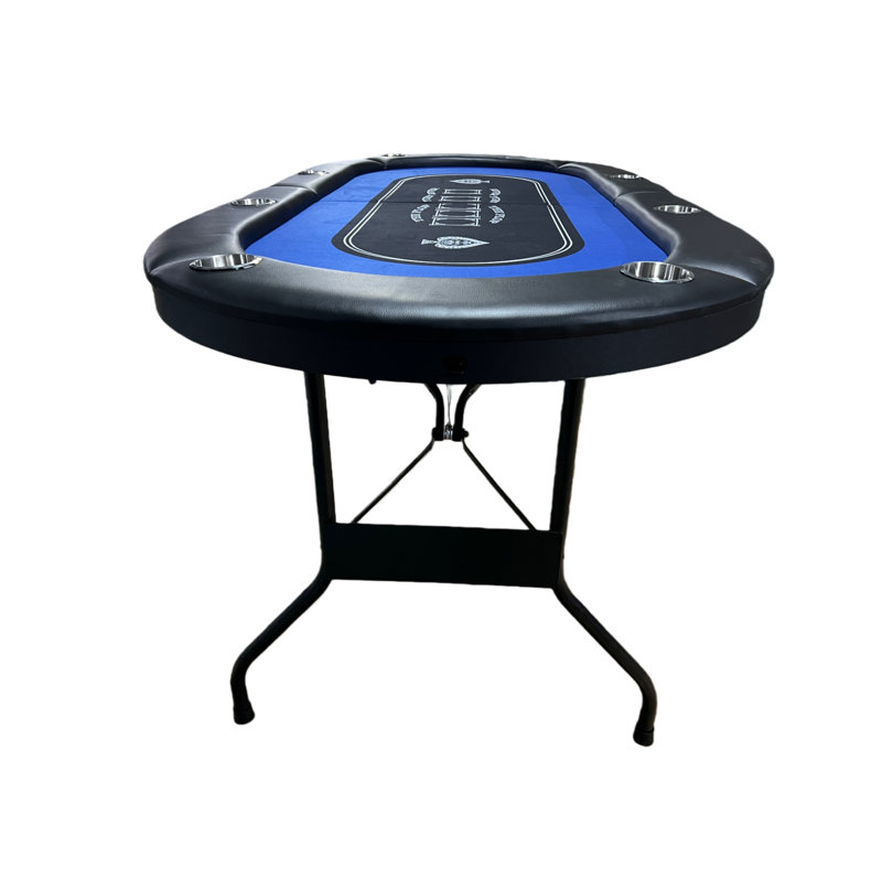 Table de poker 71 po Wesvara pour 8 joueurs avec porte-gobelets Wesvara, 70.80, Blue
