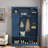 Modern Hall Tree With Adjustable Shelves, Side Cabinets, Top Compartments And Hooks-123755181
