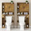 Armoire de rangement au-dessus de la toilette avec 2 portes de grange Farmhouse-755755775