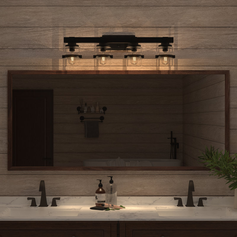 Sugarcreek Dimmable Metal Bathroom Vanity Light, 4