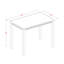 Ensemble 3 pièces pour petits espaces comprenant une table de salle à manger rectangulaire et 2 chaises rembourrées en tissu de lin, chêne-574751094
