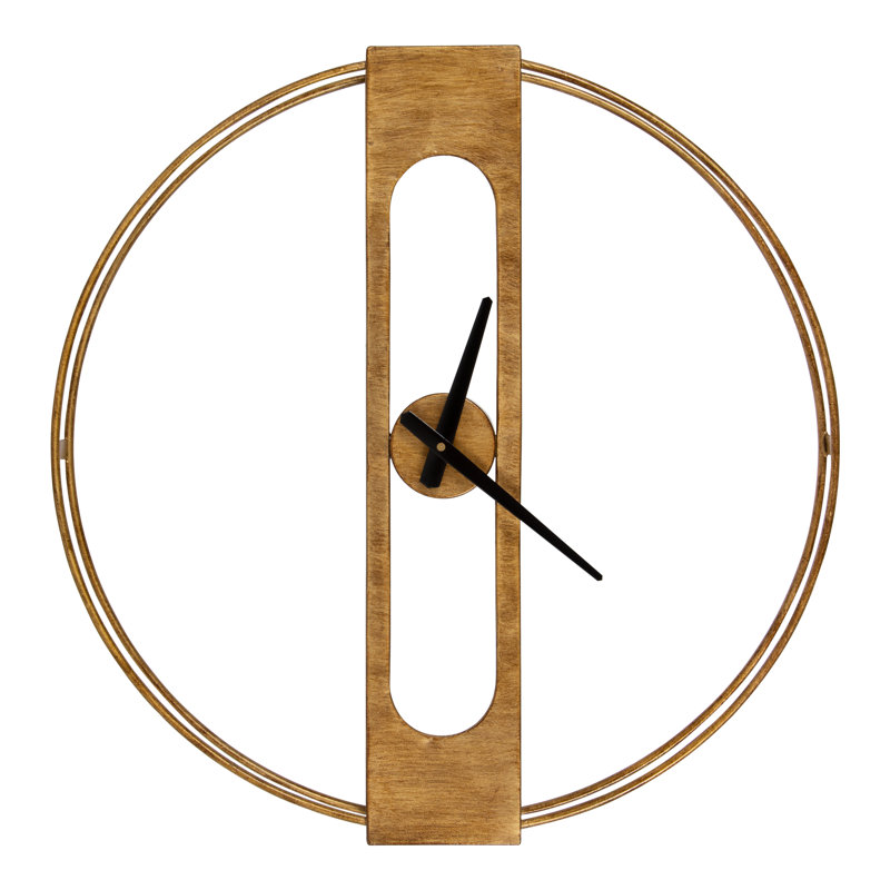 Horloge murale 22,3 po Braylsham, Or