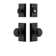 Ageless Iron Vale Plate Entry Set with Single Cylinder Deadbolt and Keep Knob