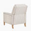Chaise de style campagnard inclinable avec garniture cloutée pour le salon