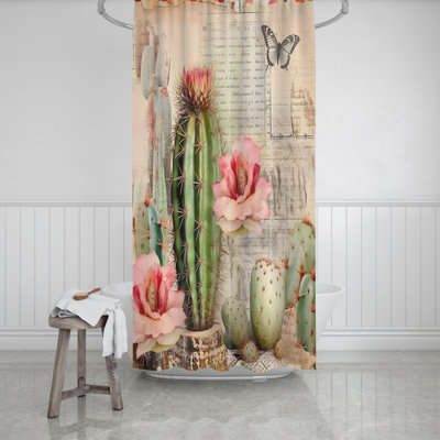 Abdia Floral Shower Curtain