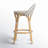 Ellie Rattan and Metal Low Back Counter Stool-1007794906
