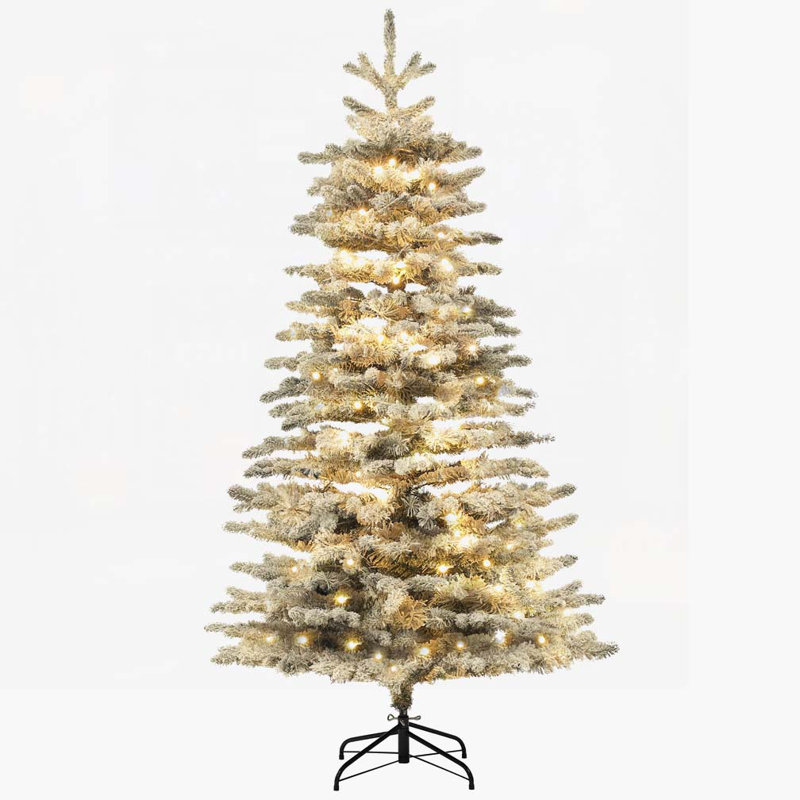 6.5 ft Pre-Lit Mountain Pine Artificial Christmas Tree