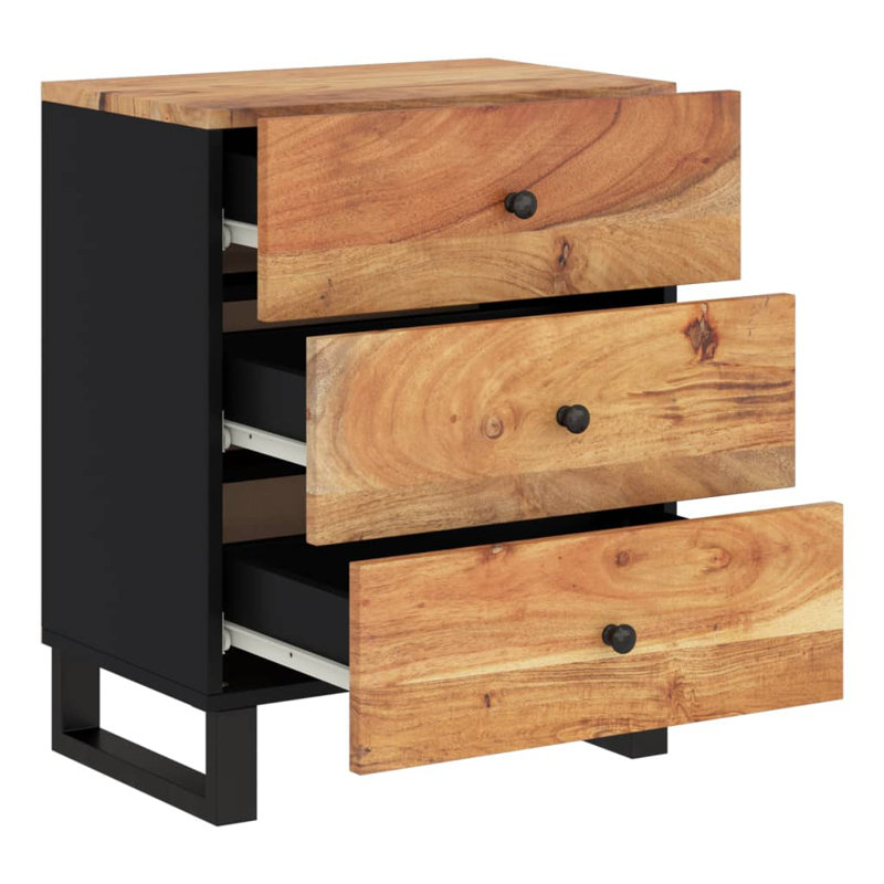 Alhambra 55cm W Metal Bedside Table