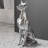 Resin Electroplating Process Abstract sculpture on the floor