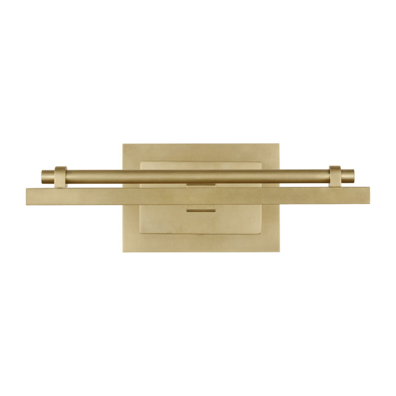 Kal Dimmable LED Wall Mounted Picture Light, Natural Brass