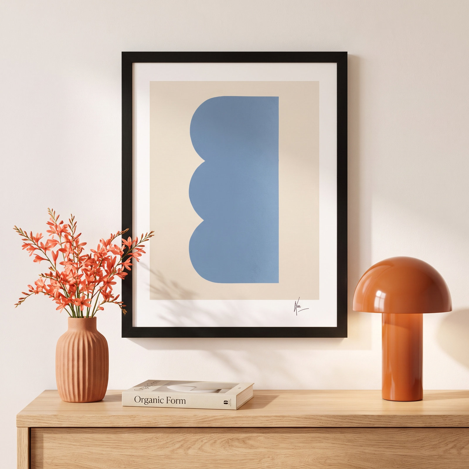 Keyhole 6 by Lee Lessem, 20" H x 16" W x 1.25" D, Black Framed