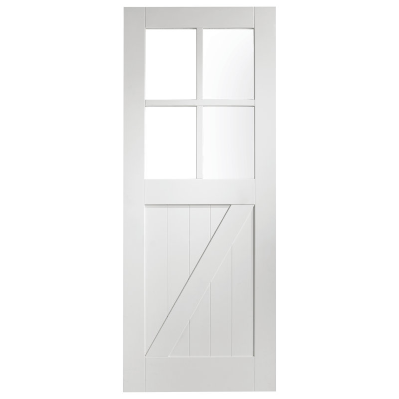Internal Glazed White Primed Cottage (4 X Z Brace), 1981 x 686 x 35mm