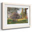 The Park par Monet - Impression encadrée rustique avec tableau mat-1472820028
