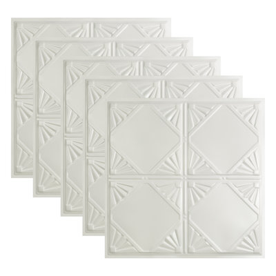 Great Lakes Tin Erie 2'x2' Lay-In Ceiling Tile (Pack of 5) -  Y5600CA