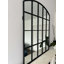 Arch Metal window panel Mirror