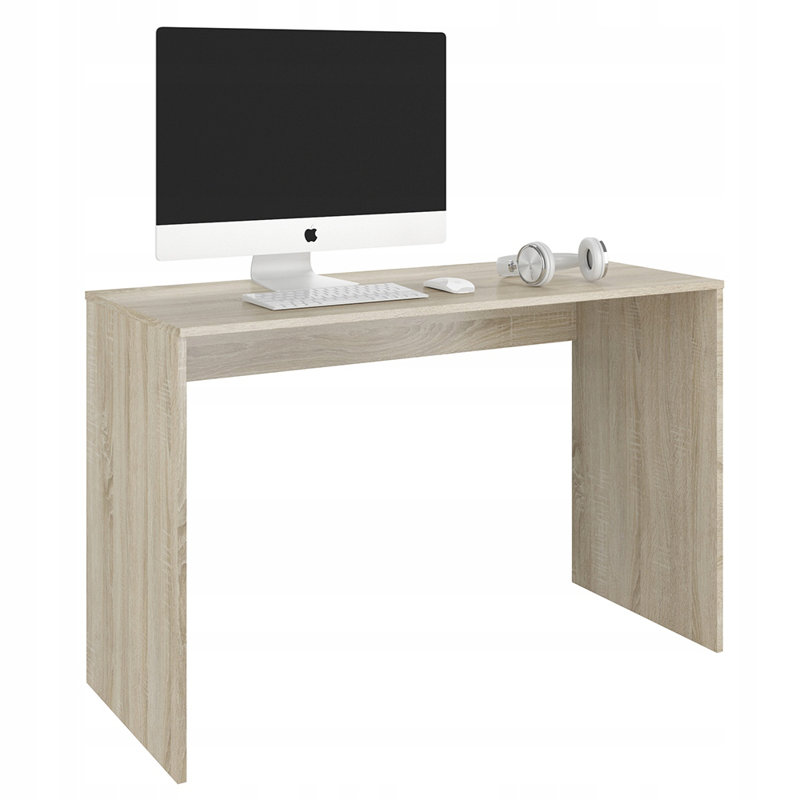 Bonetta L-Shaped Computer Table, Tan