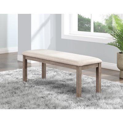 Banc rembourré en mélange de coton Marniyah