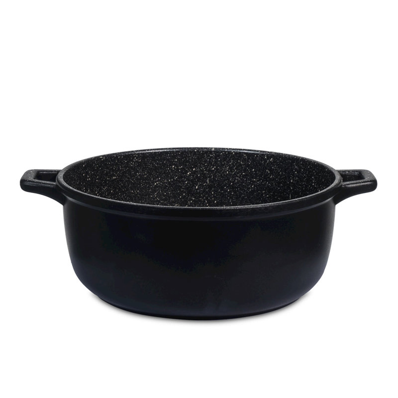 H&H Non-Stick Aluminium Round Casserole Dish, 28cm