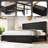 Louby 49" Farmhouse King Platform Bed, Black-1676035917-1676035906