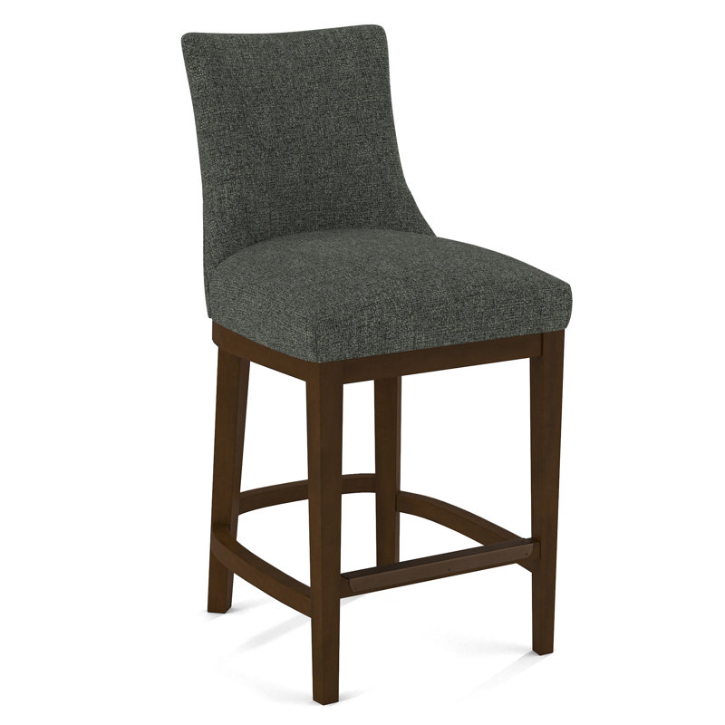Upholstered Stool, 61689-88, Pecan