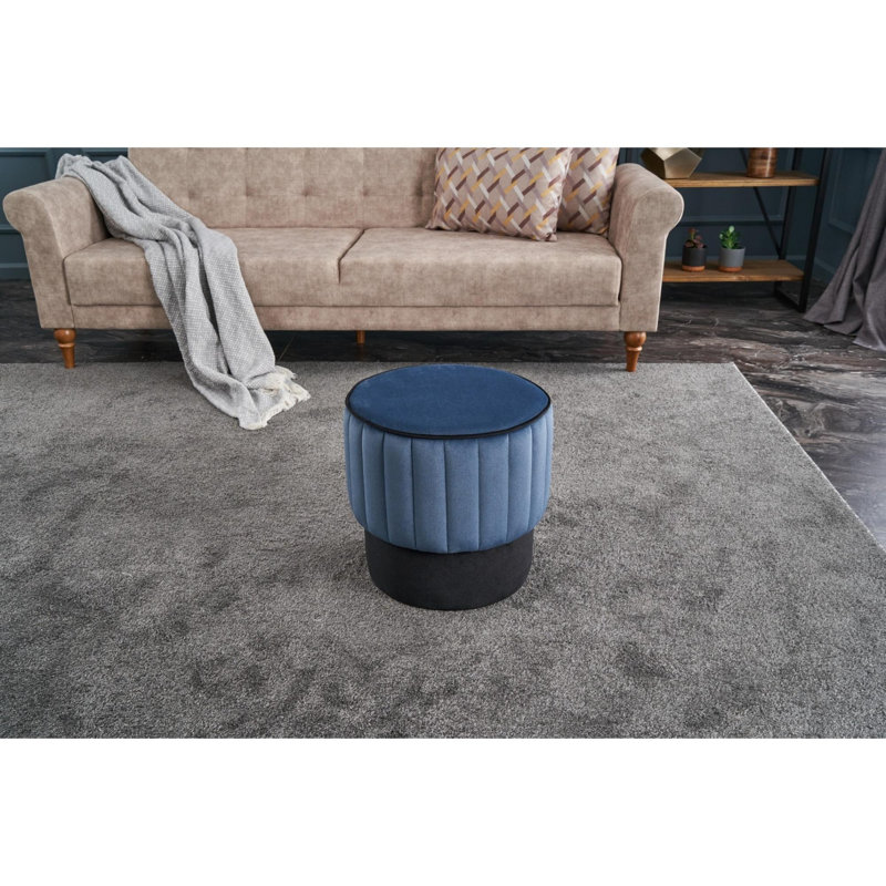 Pouf, Bleu