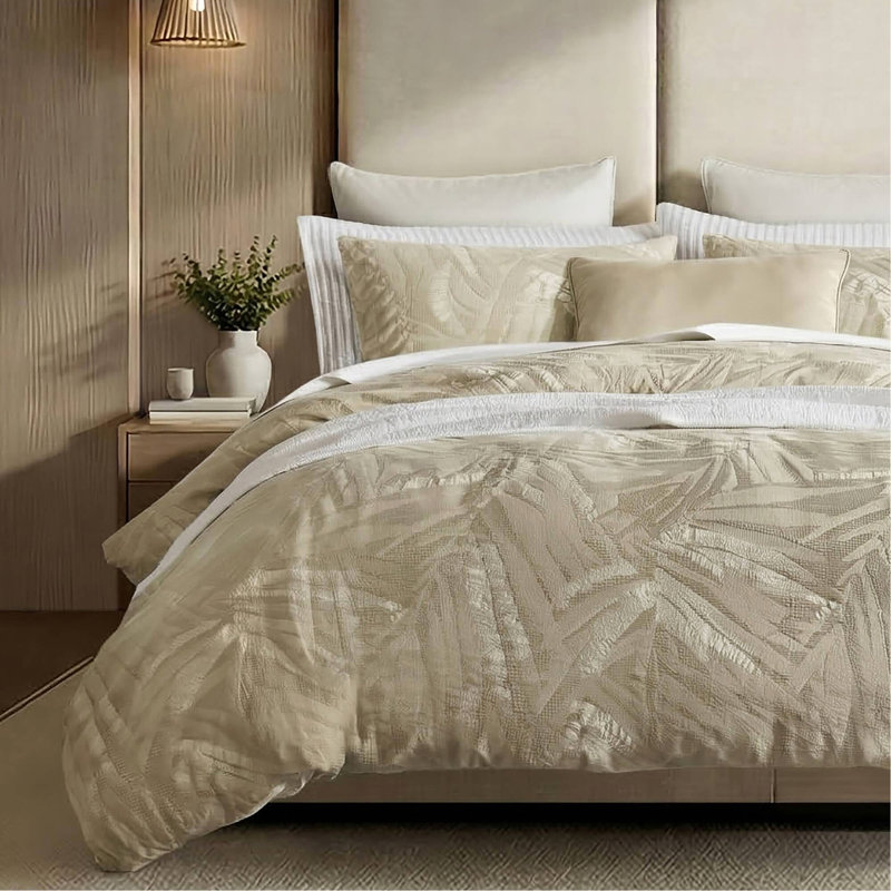 Ensemble de housse de couette en coton pour grand lit 3 pièces