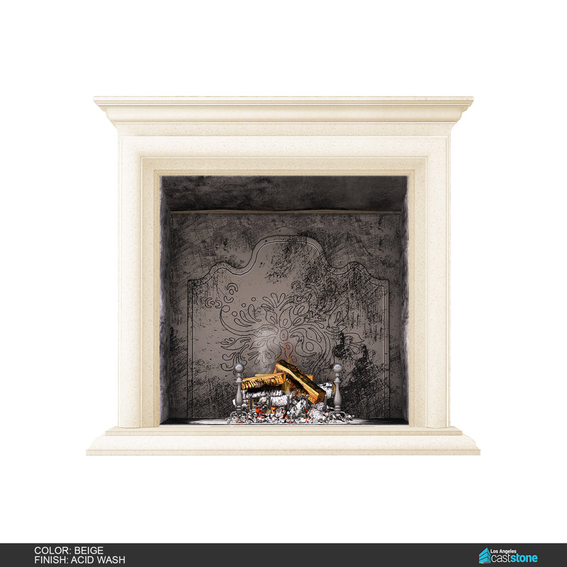 Glasgow Fireplace Mantel Surround, Beige Smooth