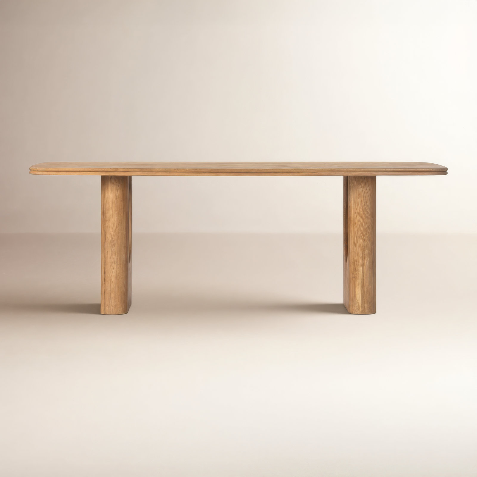 Campbell 84" Dining Table, Natural Oak