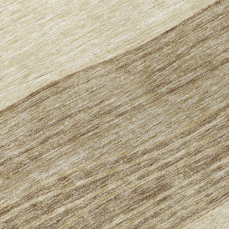 Washable Striped Indoor / Outdoor Rug, Round 8'