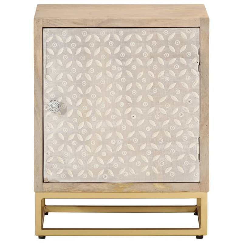 Napolitano 40cm W Iron Bedside Table