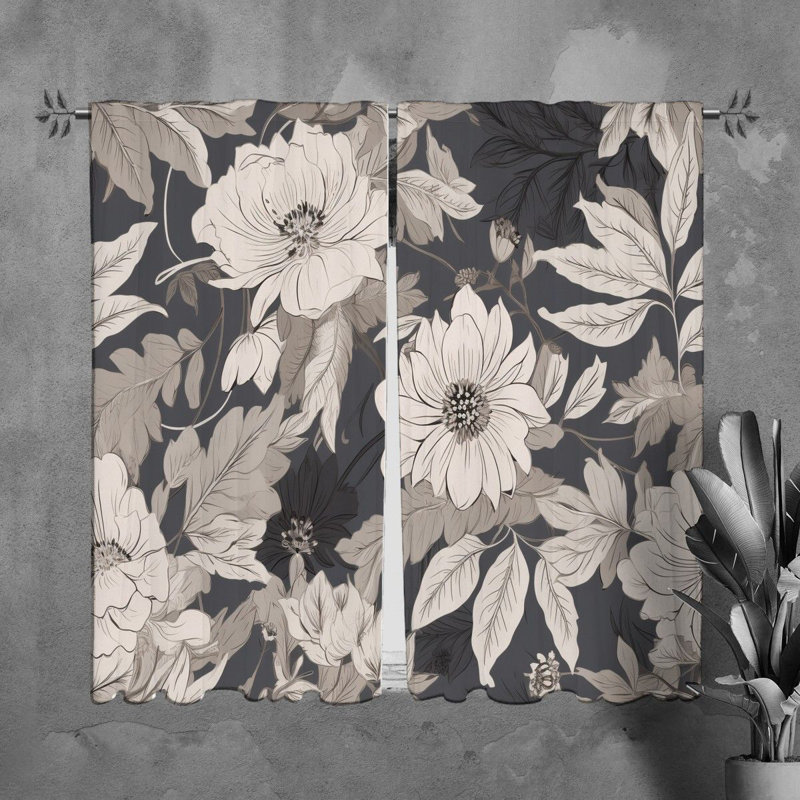 Paire de rideaux obscurcissant en polyester Lasharn, H 61 po x l 20 po
