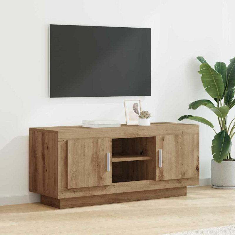 Unfinished TV Stand for TVs up to 48", Artisan Oak