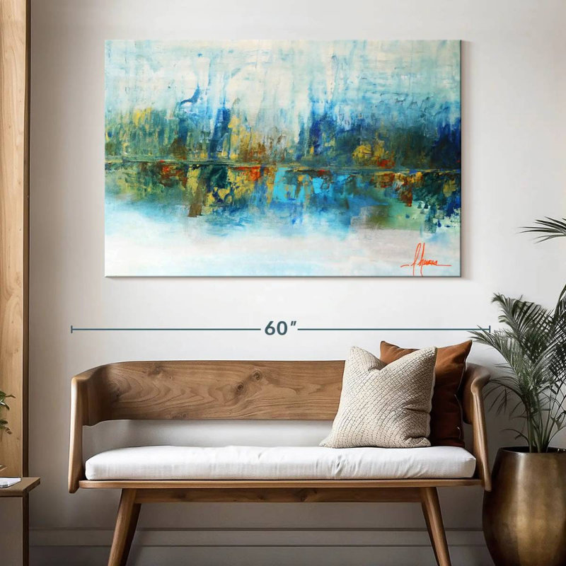 Avery Aqua Azul, 34" H x 51" W