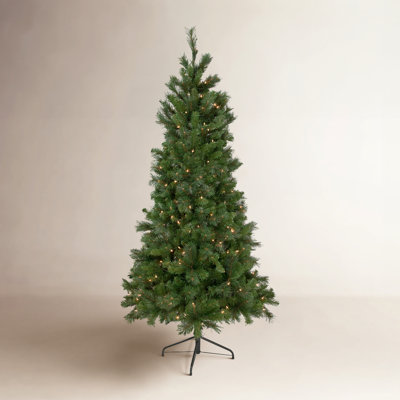6.5' Pre-Lit Pine Christmas Tree