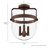 Glass Semi Flush Mount-79032436