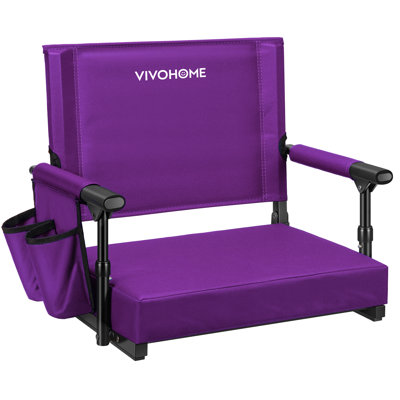 Sièges de stade pliables avec dossier et coussin
