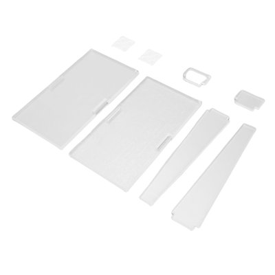 2 Sets Acrylic Easel Stand Multifunctional Stylish Look Compact Clear Picture Display Holder for Phone Book Decorative Plate Platter