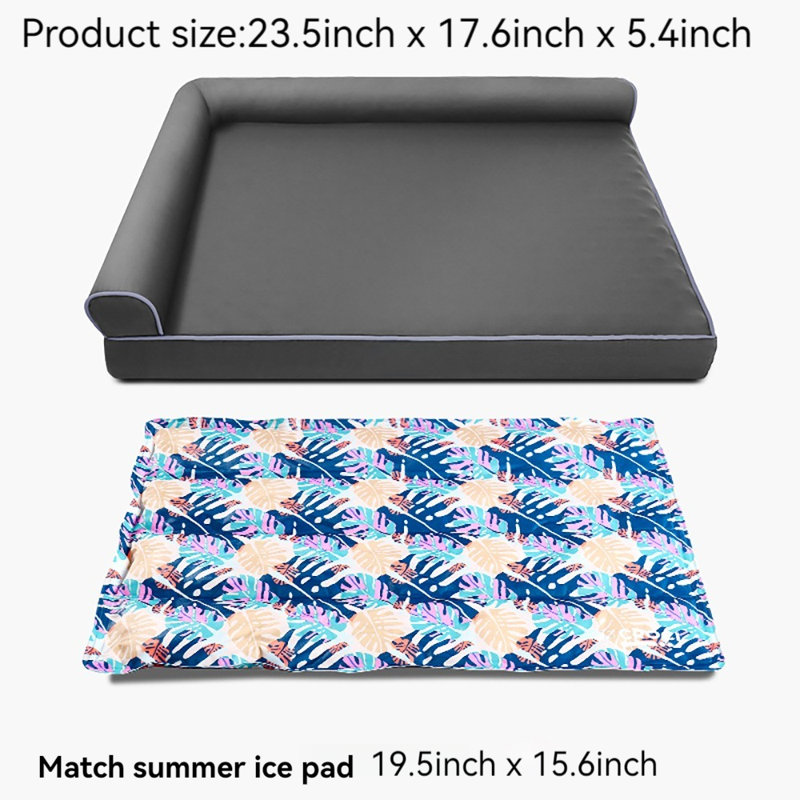 Canapé pour animal de compagnie, H 5,4 po x l 23,5 po x P 17,6 po